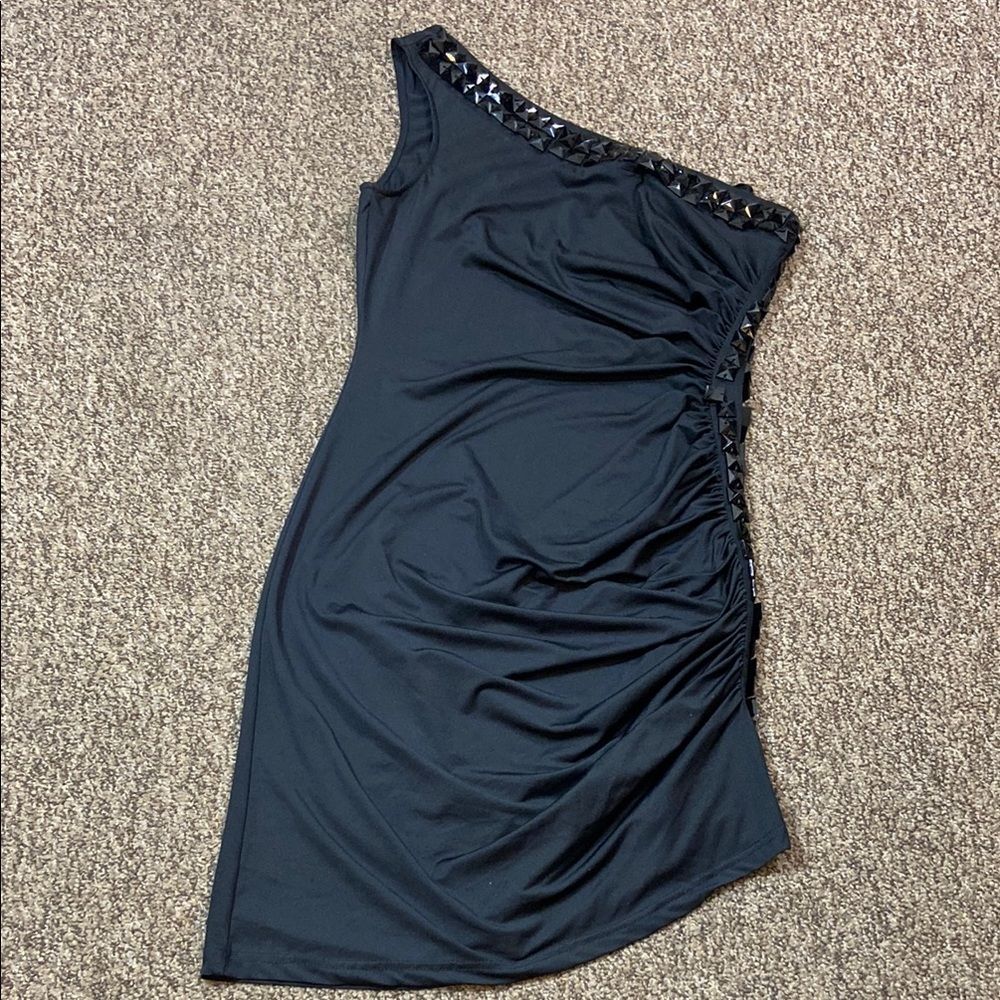 B.tru Elegant Black One-Shoulder Dress Size L